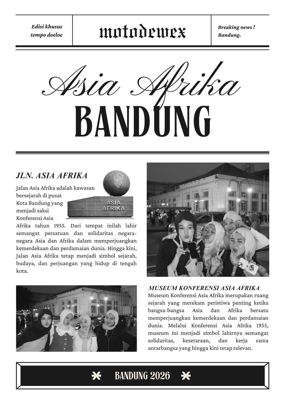 bandung newspaper photo